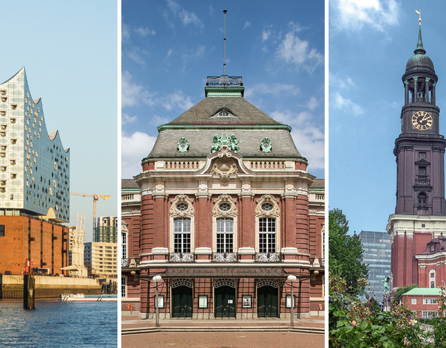 Elbphilharmonie, Laeiszhalle und St. Michaelis